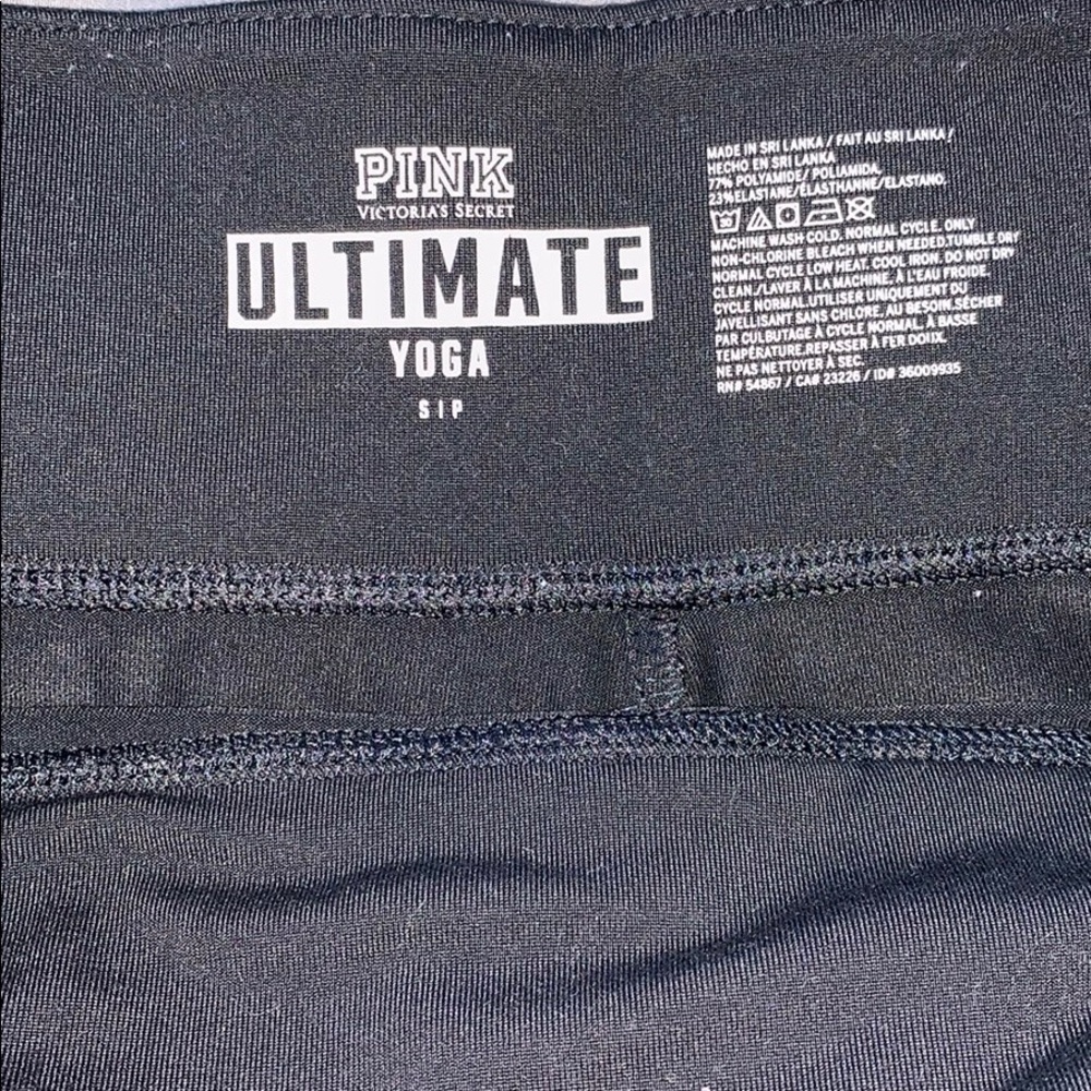 PINK ultimate full length black leggings